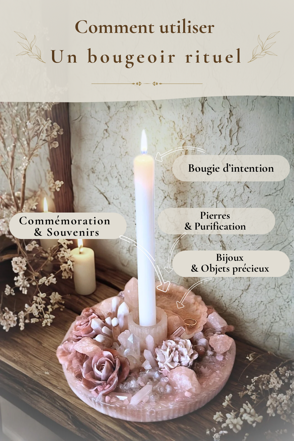 𝐁𝐨𝐮𝐠𝐞𝐨𝐢𝐫-𝐩𝐥𝐚𝐭𝐞𝐚𝐮 𝐫𝐢𝐭𝐮𝐞𝐥 -𝐐𝐮𝐚𝐫𝐭𝐳 𝐫𝐨𝐬𝐞, 𝐟𝐫𝐚𝐢𝐬𝐞 & 𝐜𝐥𝐚𝐢𝐫  (8¼ po) Pièce unique